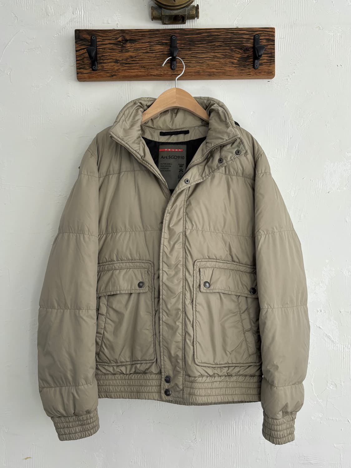 Prada 프라다 베이지 패딩 자켓 상품이미지5