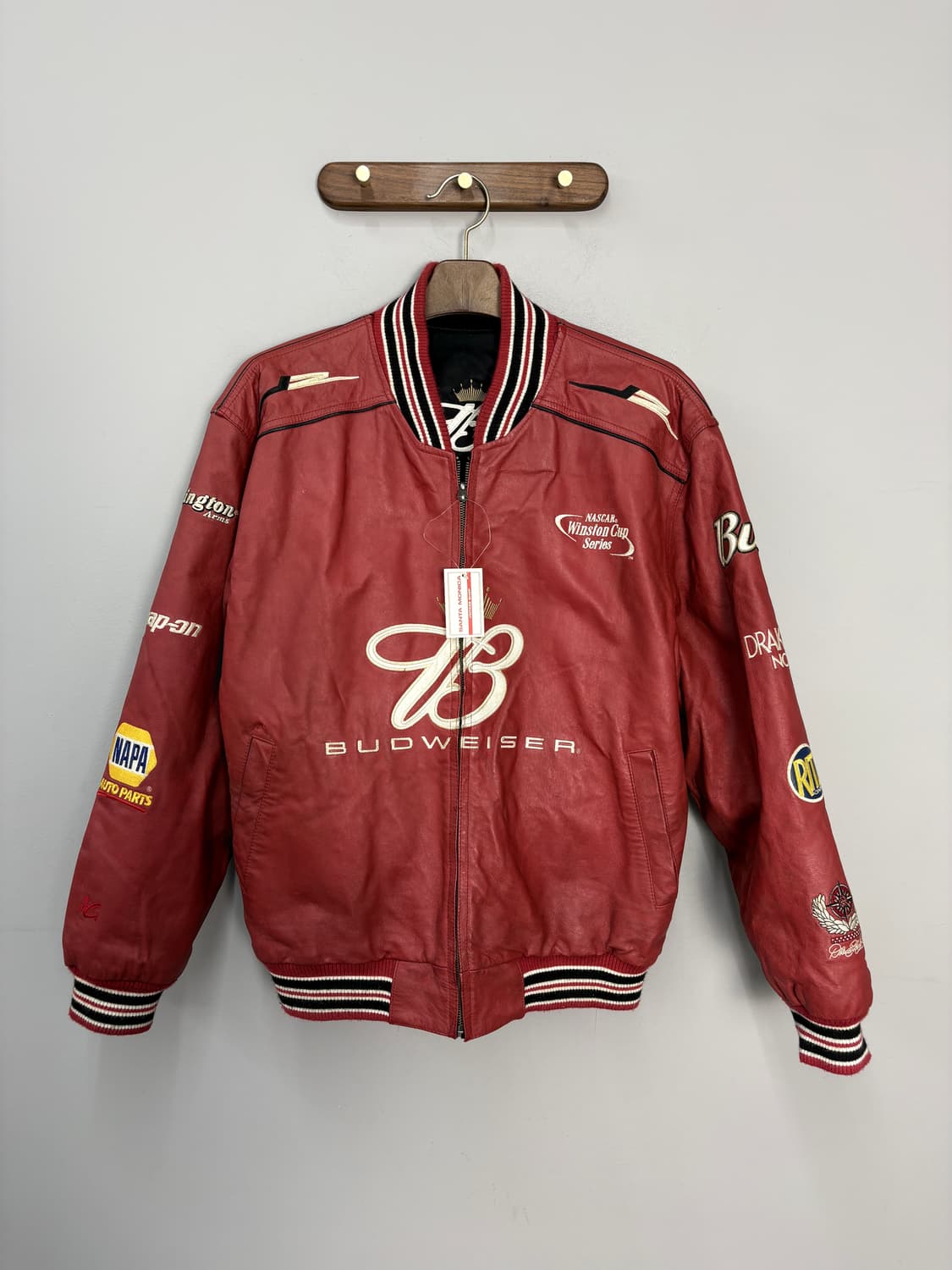 Hase 버드와이져 레더 리버시블 레이싱자켓 A3627 상품이미지5