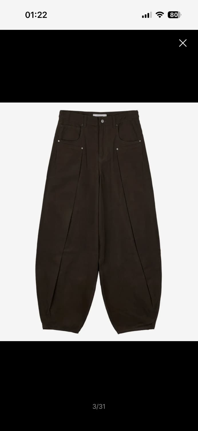 IDWS Soft Suede Twill Balloon Pants 판매 상품이미지2