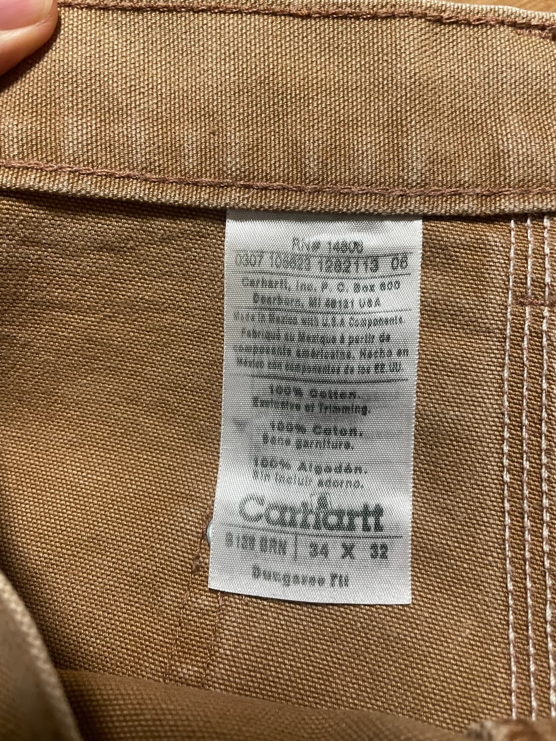 00s 칼하트 더블니 B136 브라운 34X32 상품이미지6