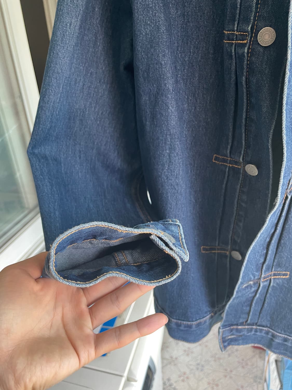 디스이즈네버댓 데님 트러커 L 상품이미지4