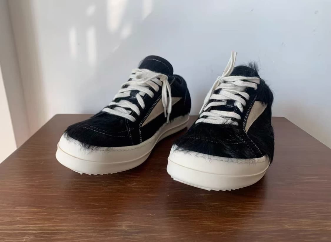 릭오웬스 흑백 포니헤어 RO VANS 42 상품이미지1