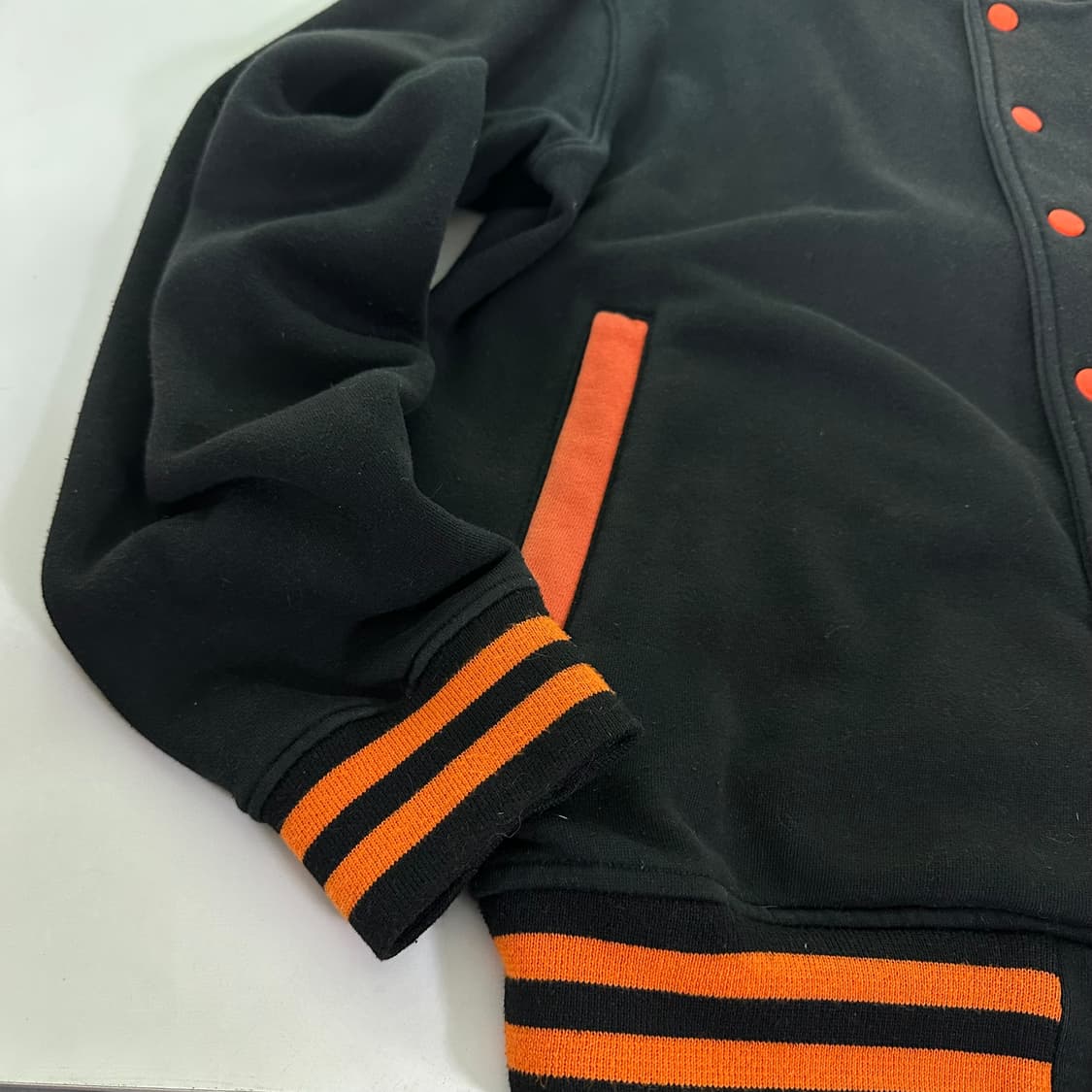 L 쿠퍼스타운 블랙 90‘s MLB 샌프란시스코 코튼 바시티자켓 상품이미지3