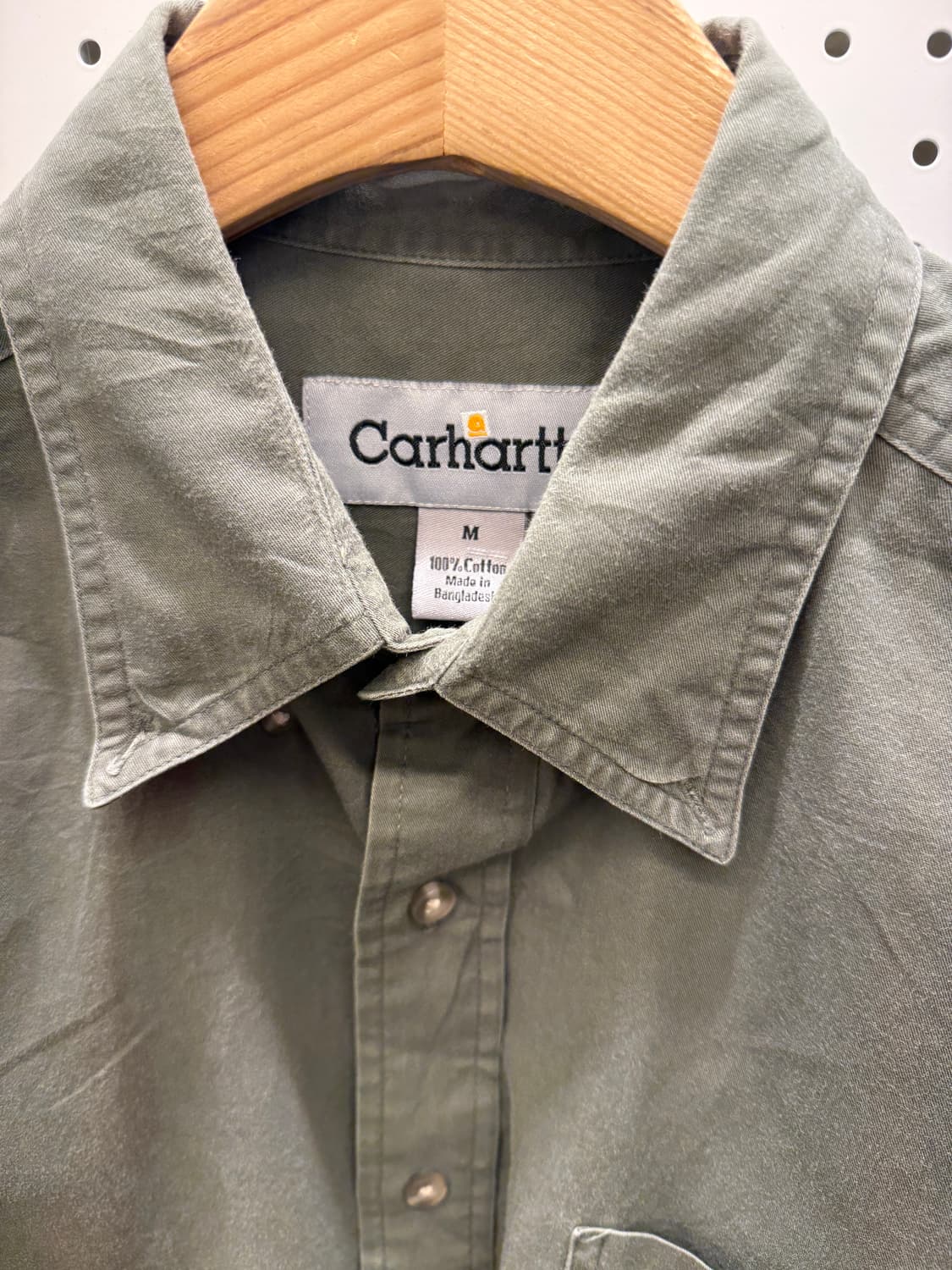 칼하트 카키 원포켓 워크 셔츠 U263 상품이미지4