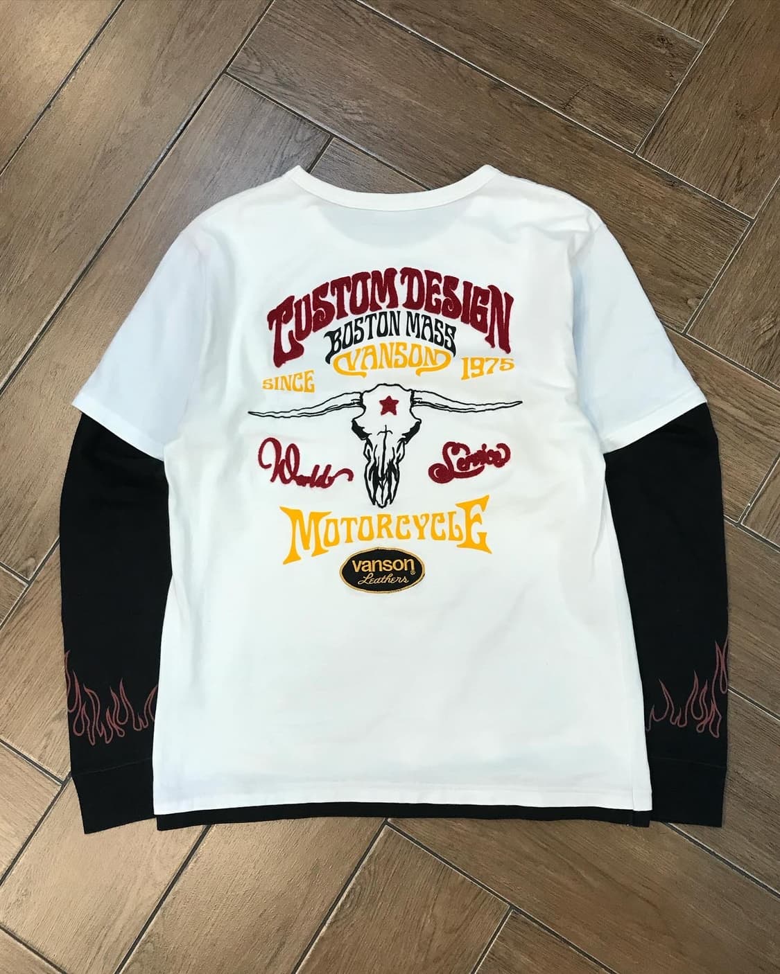 Vanson Embroidery Layered Long Sleeves 상품이미지7