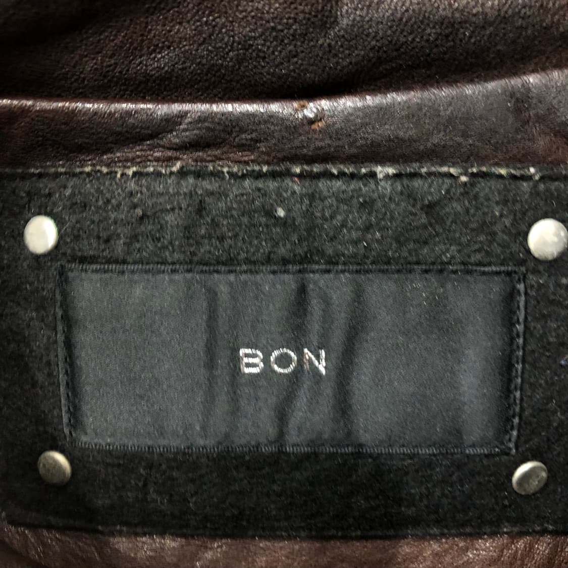 BON 빈티지 양가죽 멀티포켓 브라운 레더 가죽 자켓 상품이미지5