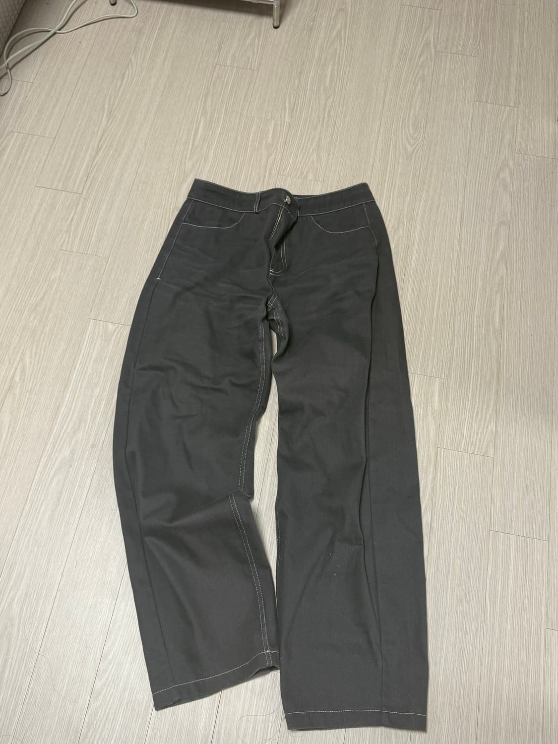 온스카 커브드 팬츠 차콜 M 상품이미지2