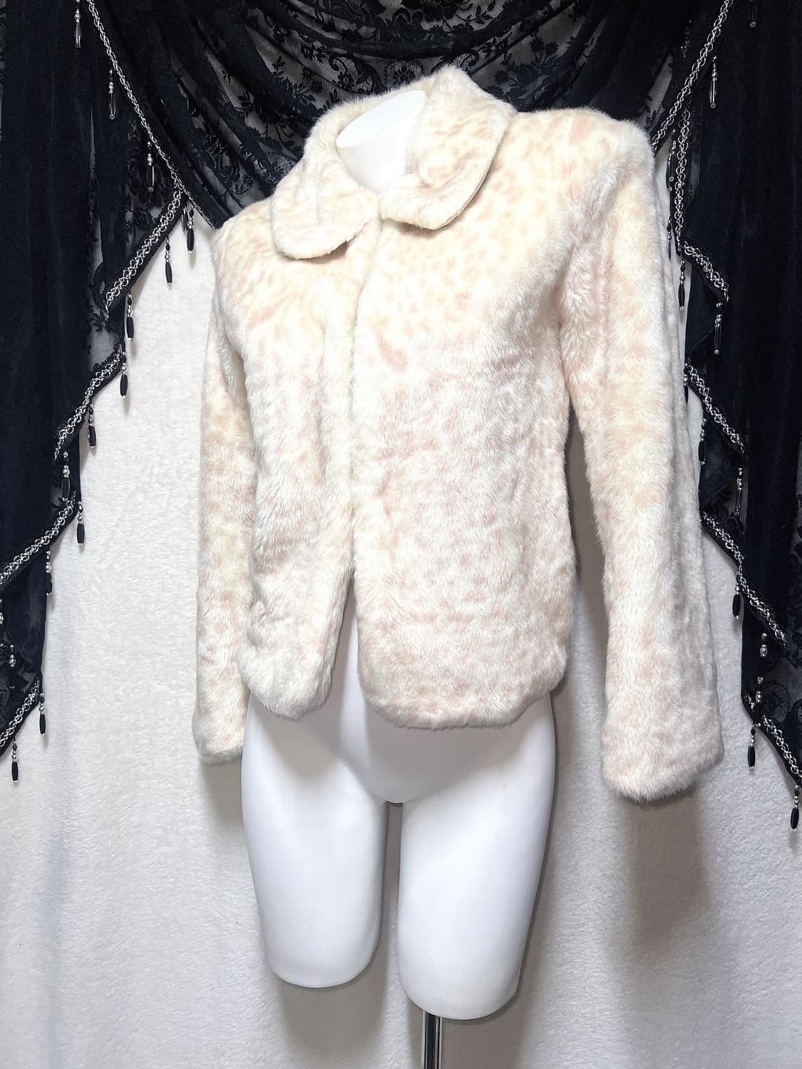 리즈리사 호피 밤비 레오파드 퍼자켓 코트 라떼갸루 로맨틱 로걀 핀터 히메 상품이미지3