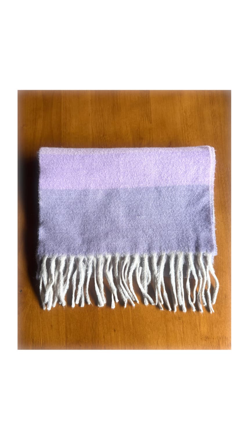 일본빈티지 라벤더 머플러 상품이미지1