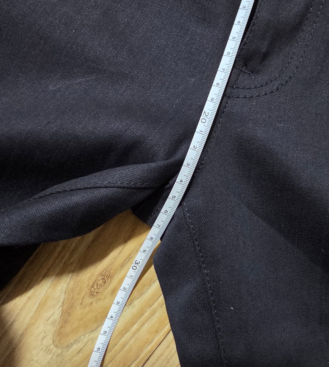 플랙 검정데님 무릎찢청 상품이미지7