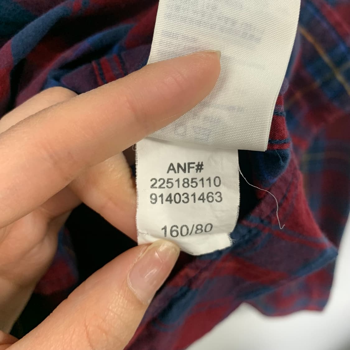 아베크롬비 y2k 와투케 산양로고 체크 셔츠 상품이미지5