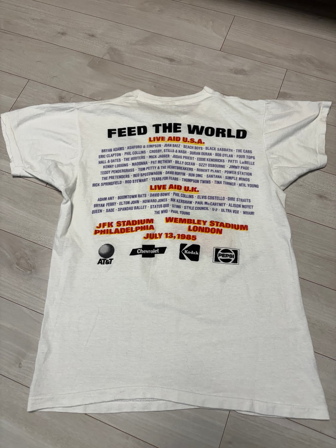 80s live aid 기무라 타쿠야 티 상품이미지3
