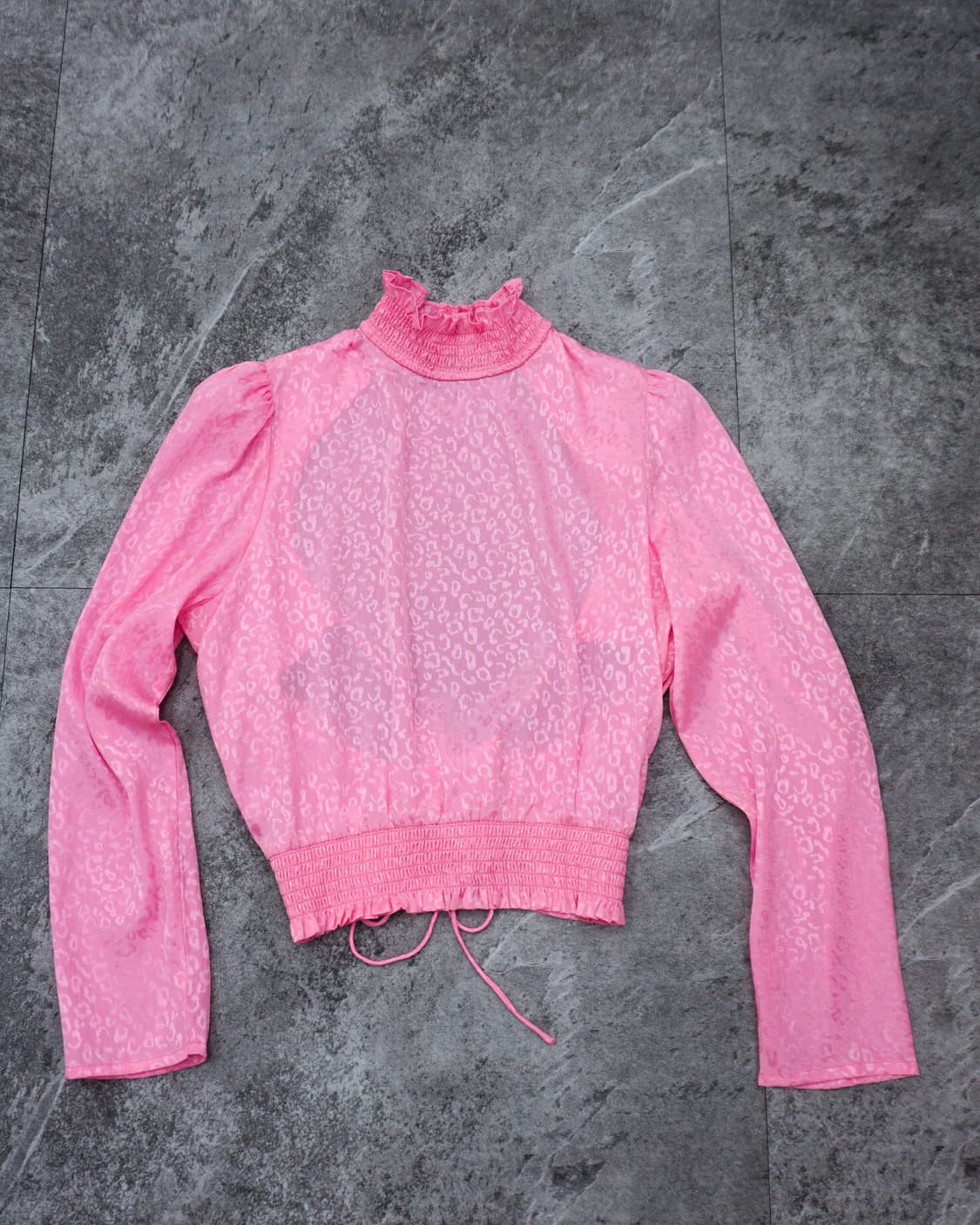 핑크 레오파드 탑 상품이미지1