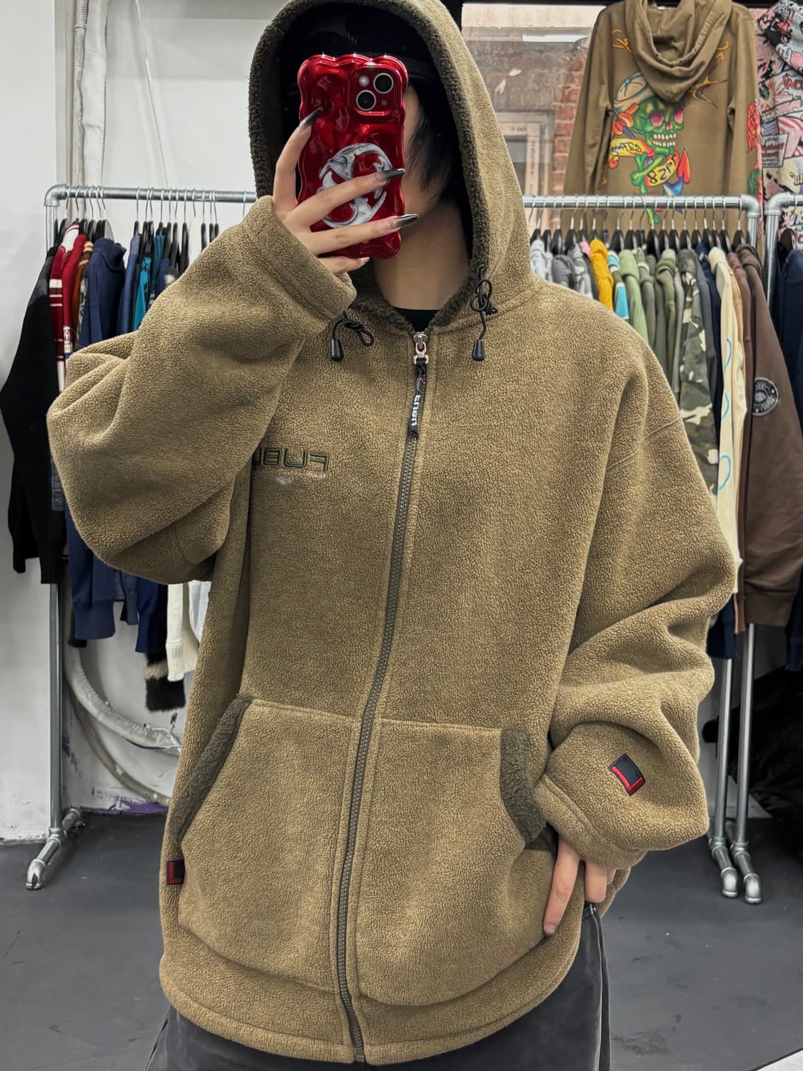 FUBU 푸부 빅로고 플리스 자켓 상품이미지1