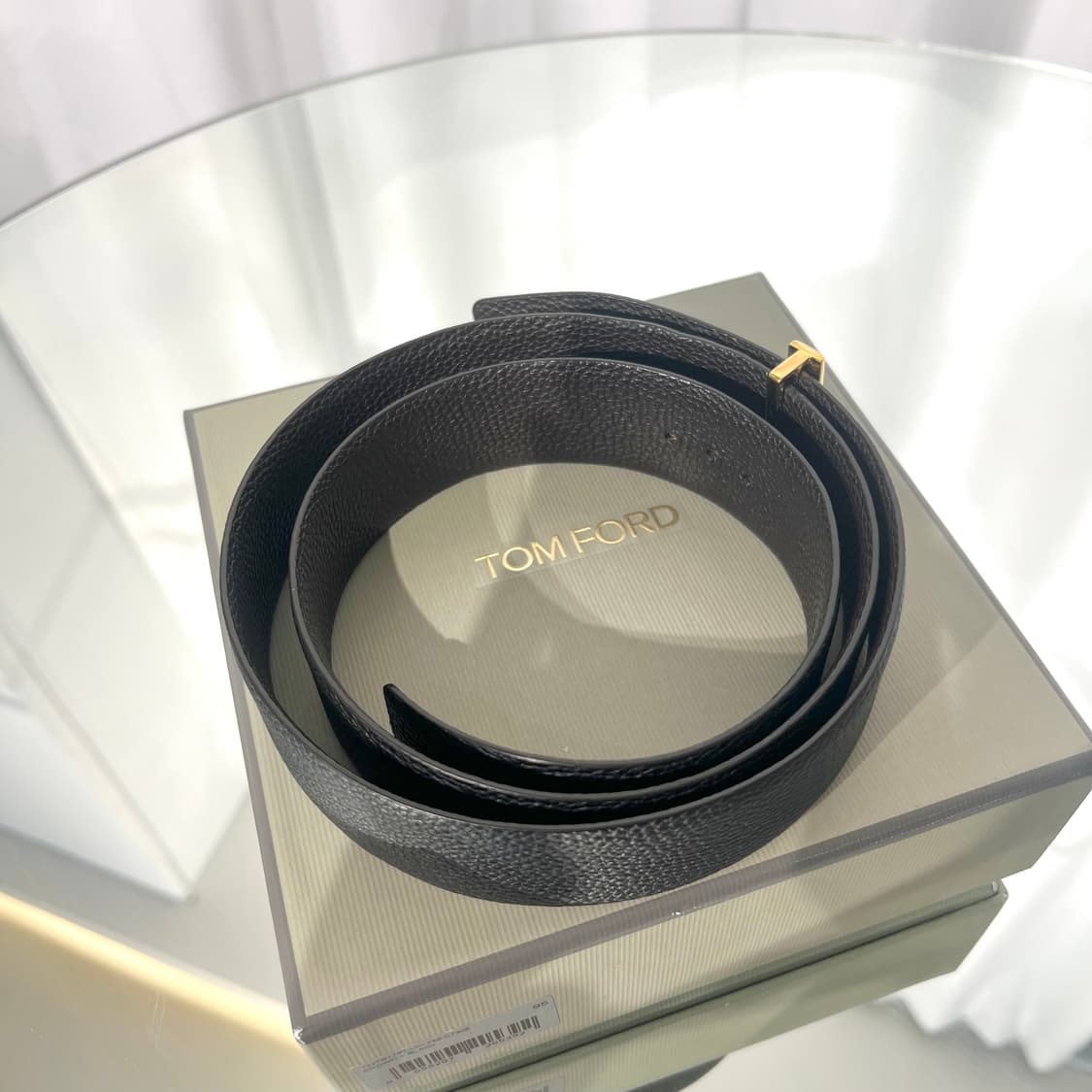 (95)톰포드 T로고 버클 금장 벨트  상품이미지3