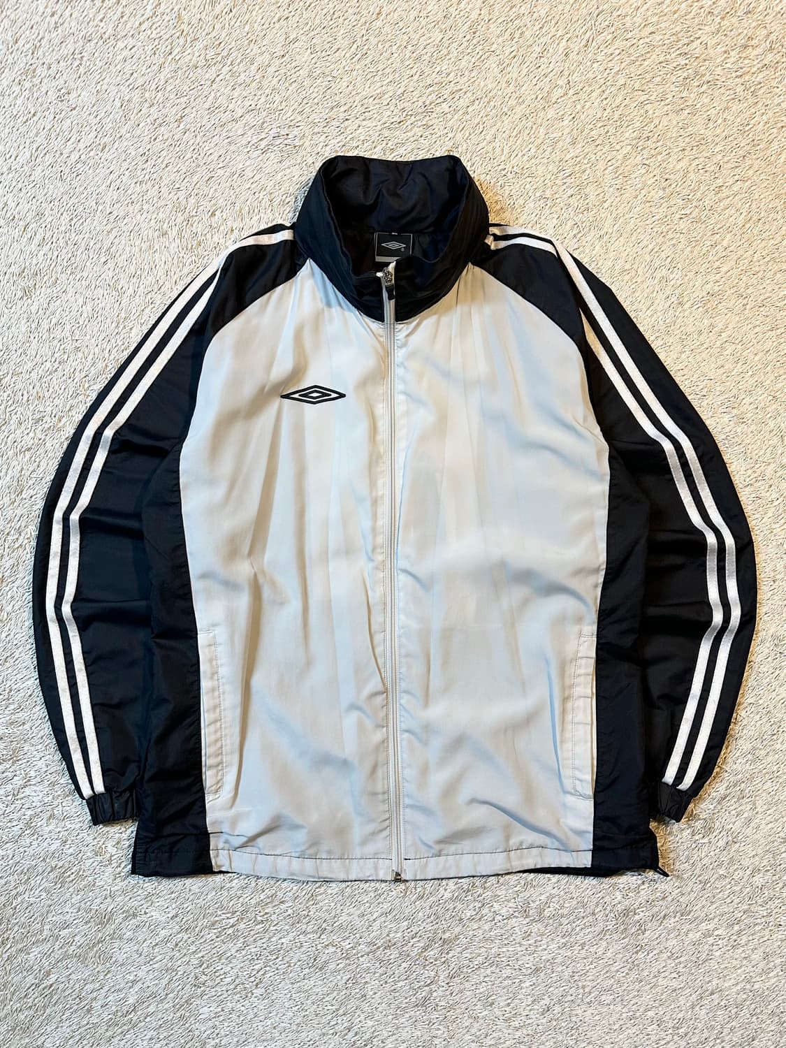 희귀) 엄브로 UMBRO 올드스쿨 사이드라인 배색 바람막이 자켓 상품이미지1