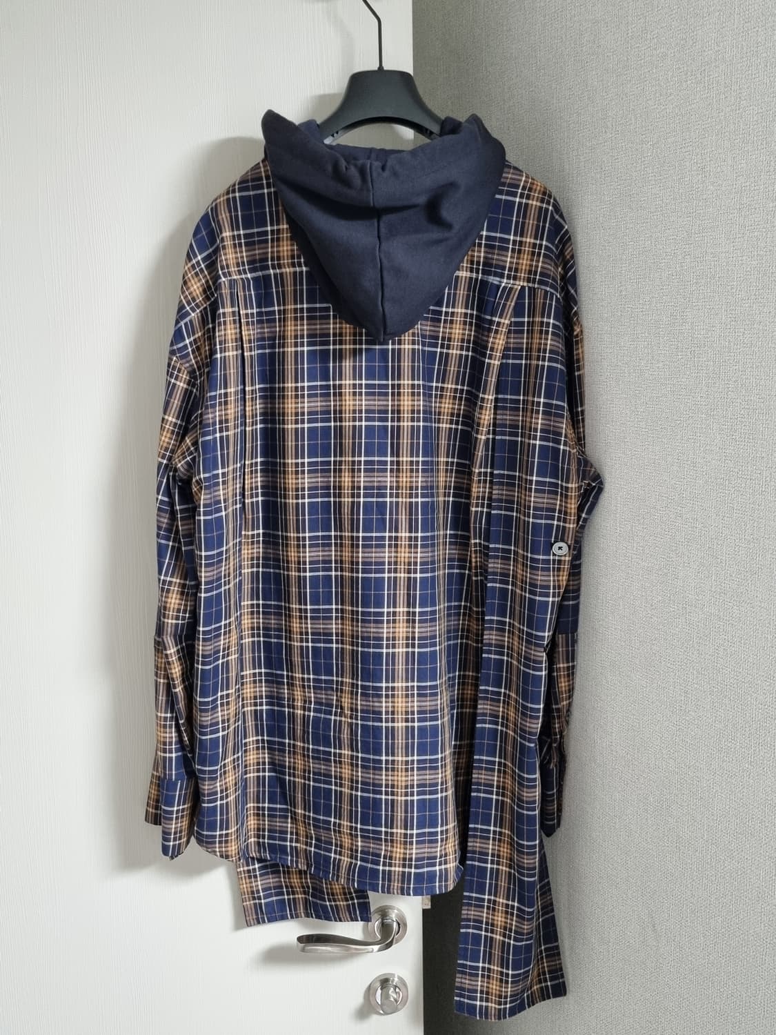 우영미 체크 후드 상품이미지2