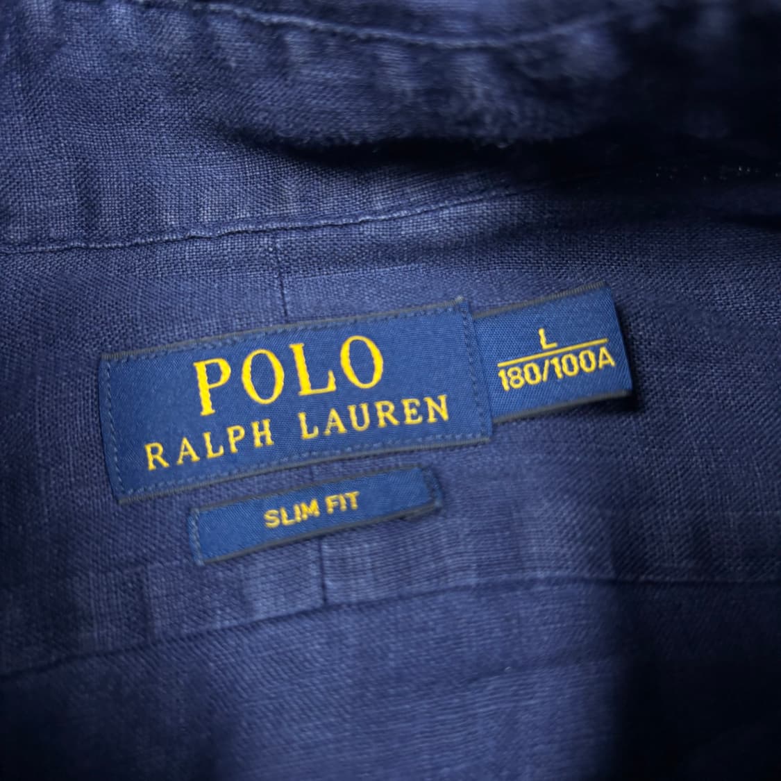 폴로 랄프로렌 네이비 린넨 셔츠 상품이미지3