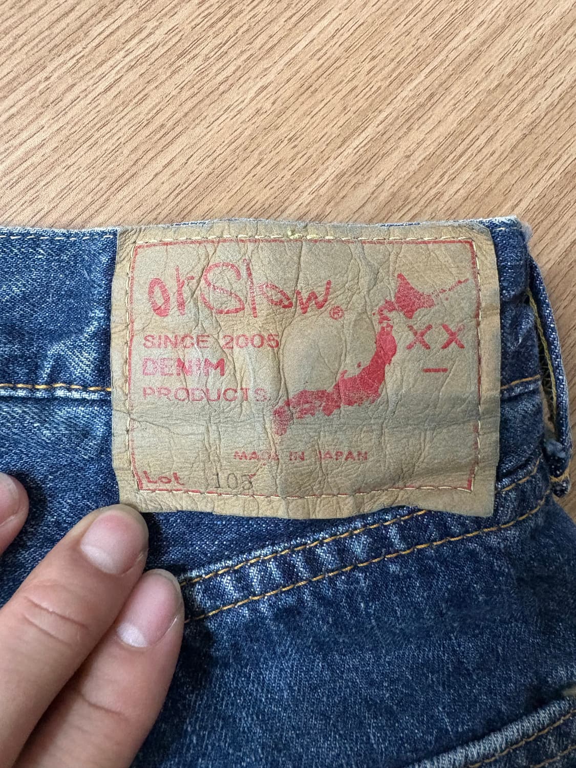 오어슬로우 105셀비지 데님 상품이미지6