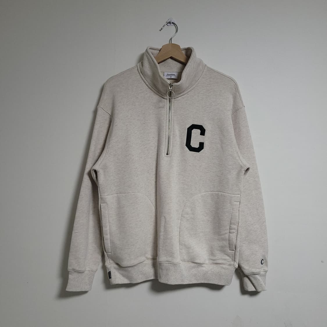 (M) COVERNAT 커버낫 C 로고 하프집업 맨투맨 상품이미지1