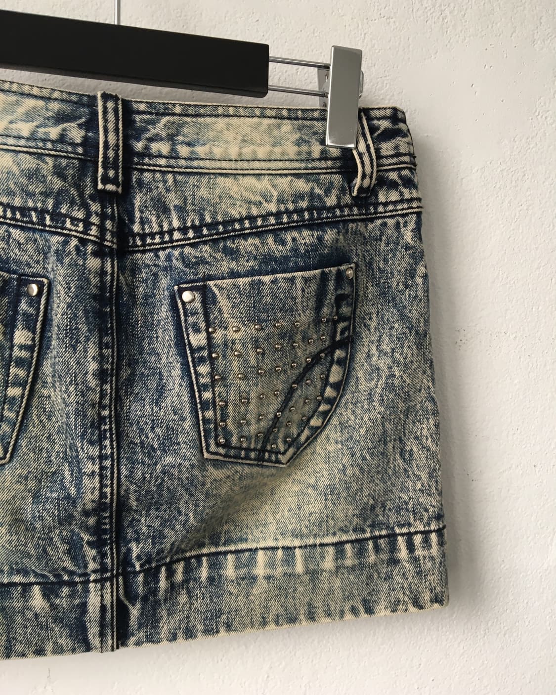 Denim washing mini skirt 상품이미지5