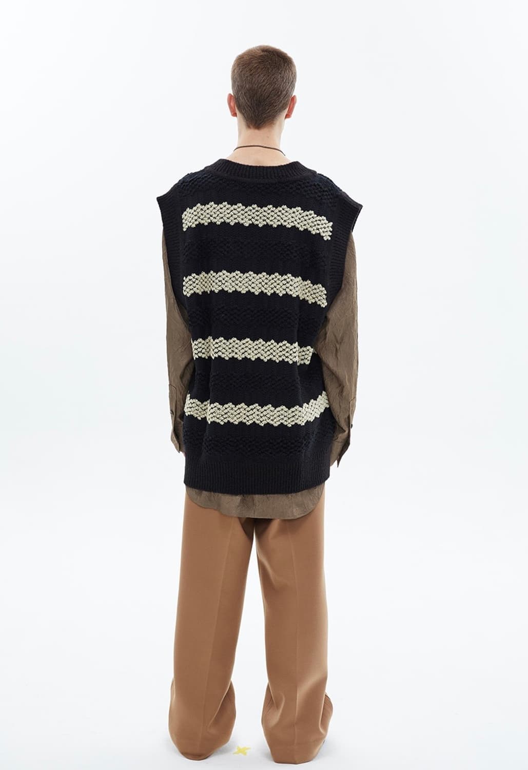 앤더슨벨 유니섹스 히피 롱 베스트 블랙 L 상품이미지3