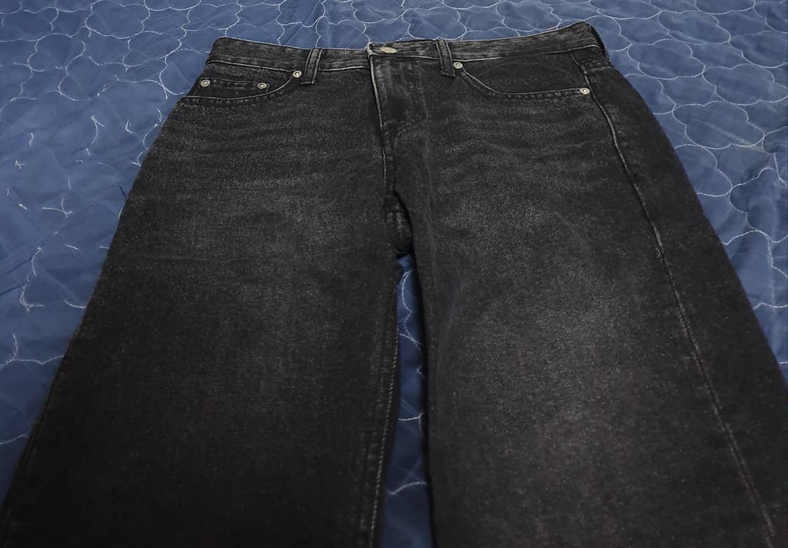 86로드 테이퍼드 데님팬츠 흑청 (28) 상품이미지2