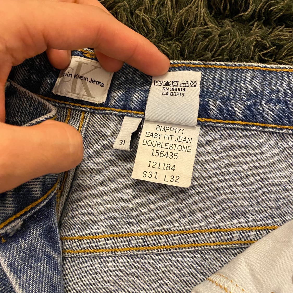 (29inch) 90s캘빈클라인 컷오프 데님 청 반바지 상품이미지9