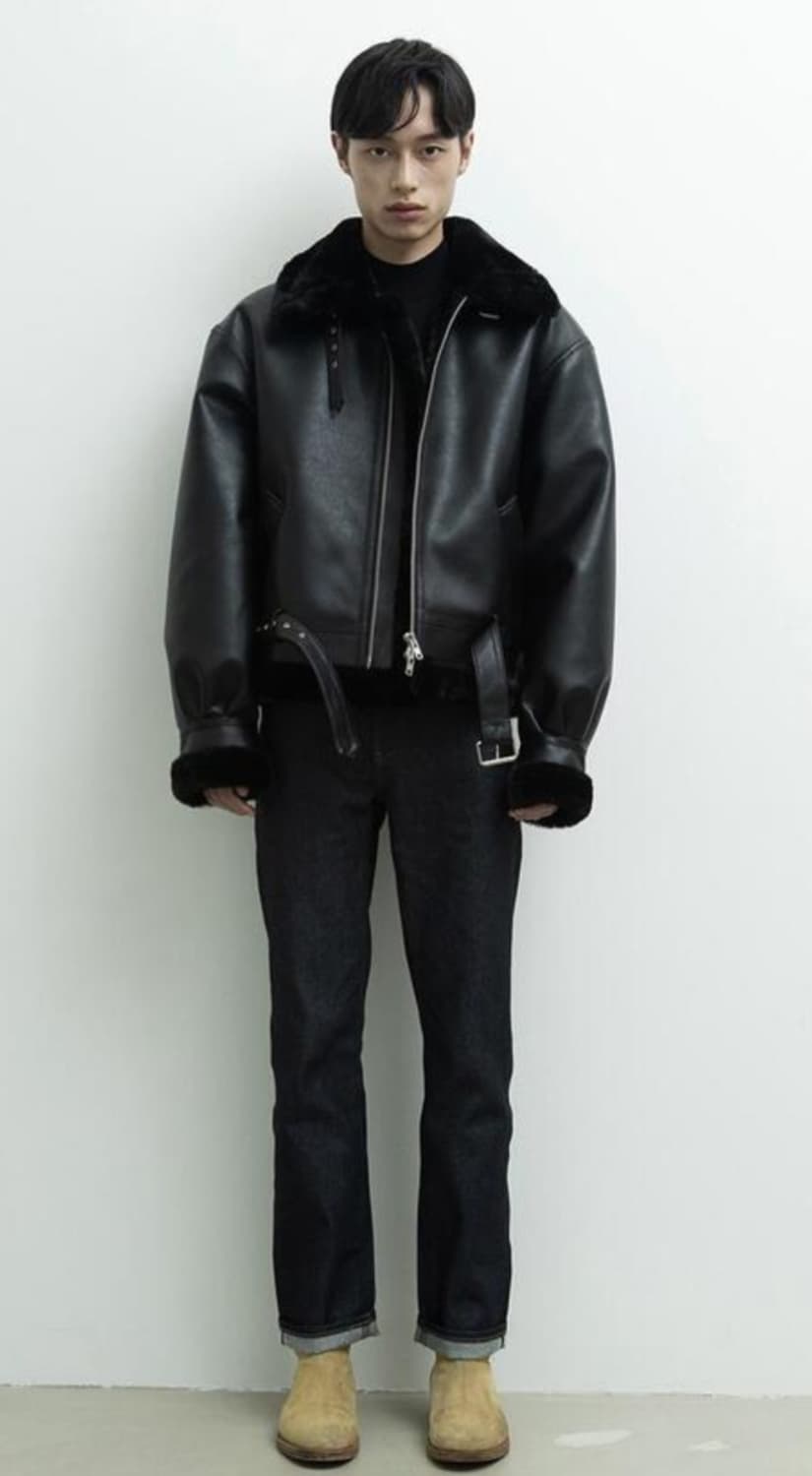 론트 무스탕 새제품 상품이미지1