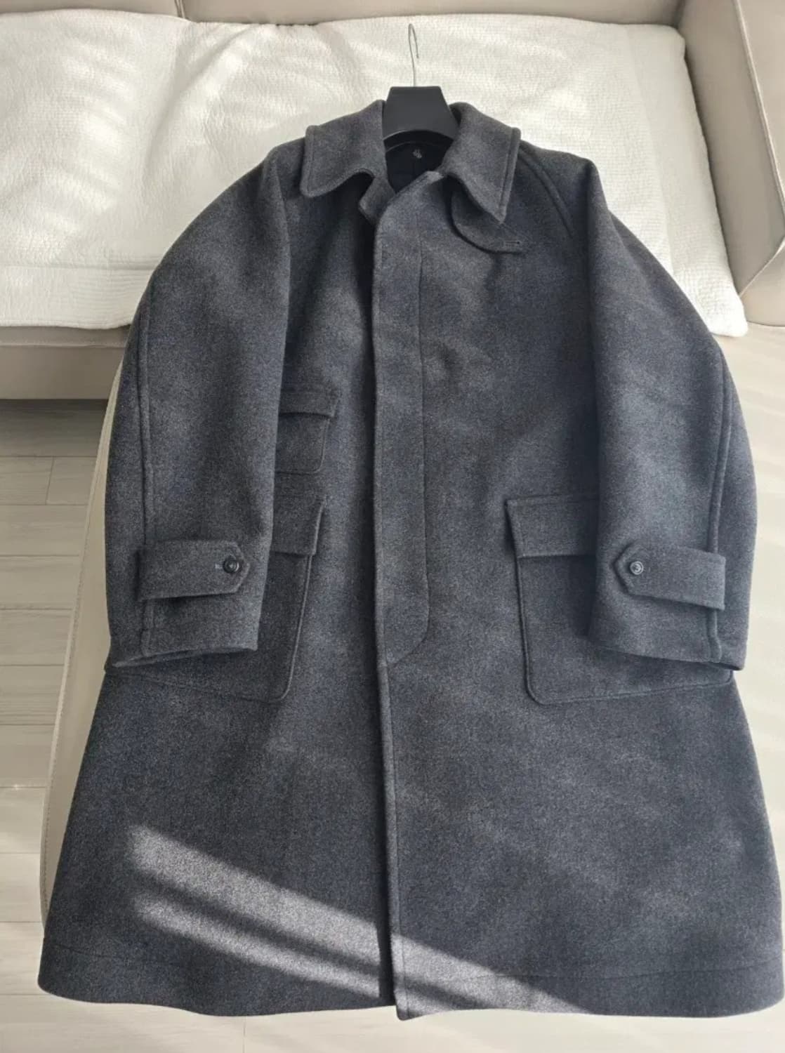 [40] 21FW 캡틴선샤인 트래블러 발마칸 코트 다크그레이 상품이미지1