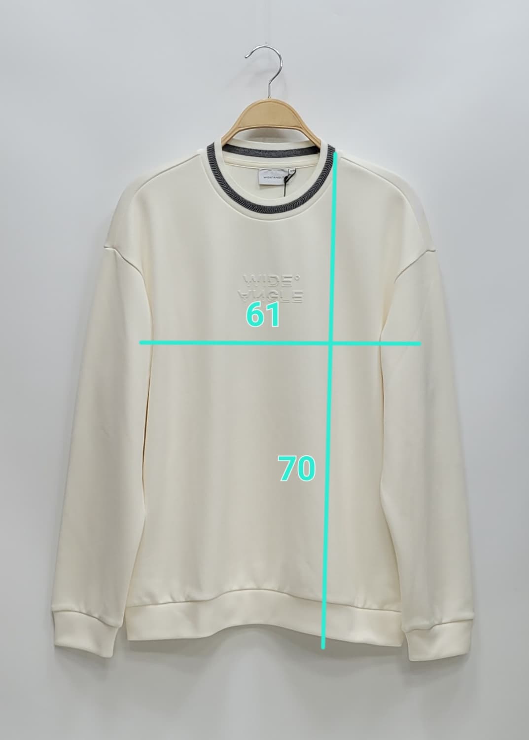(새상품) W.ANGLE 23SS WG 체크보드 맨투맨 / 남 105
 상품이미지10