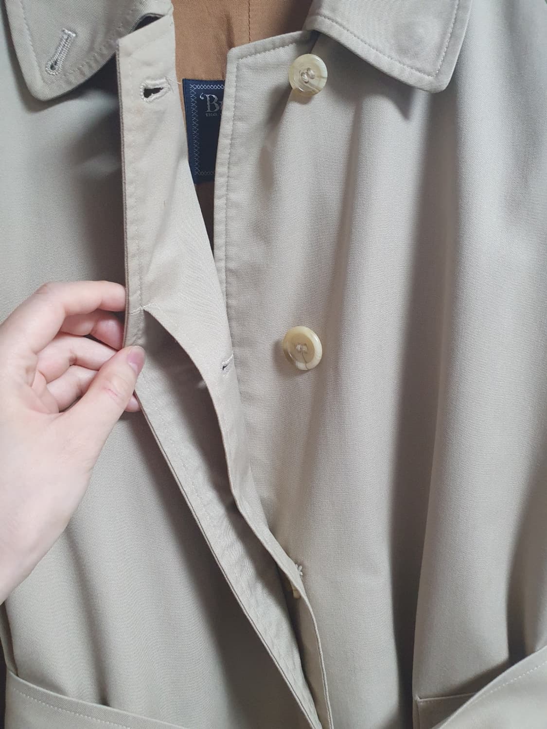 버버리 런던 클래식 벨티드 롱 트렌치 코트 베이지 상품이미지5