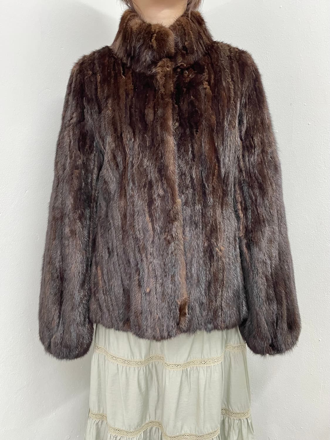브라운 밍크 퍼자켓 상품이미지2
