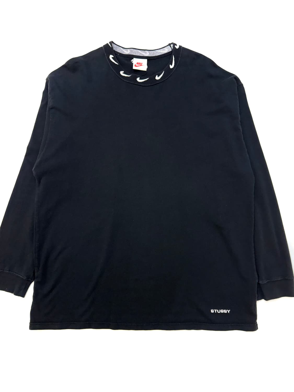 나이키 x 스투시 NRG BR 롱슬리브 니트 탑 블랙색상 상품이미지2