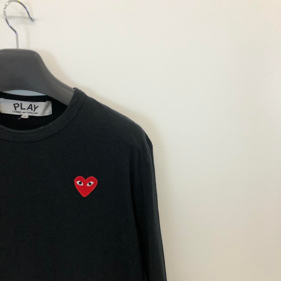꼼데가르송 와펜 블랙 긴팔 L 상품이미지2