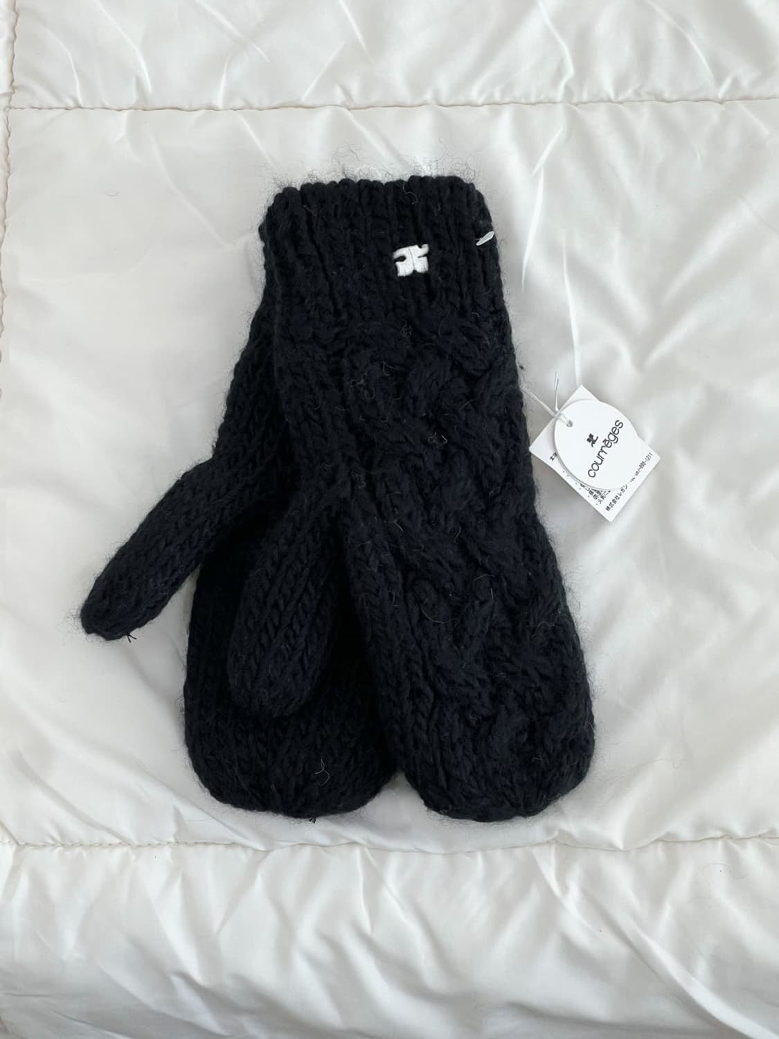 [새상품] courreges / 꾸레쥬 블랙 벙어리 장갑  상품이미지6