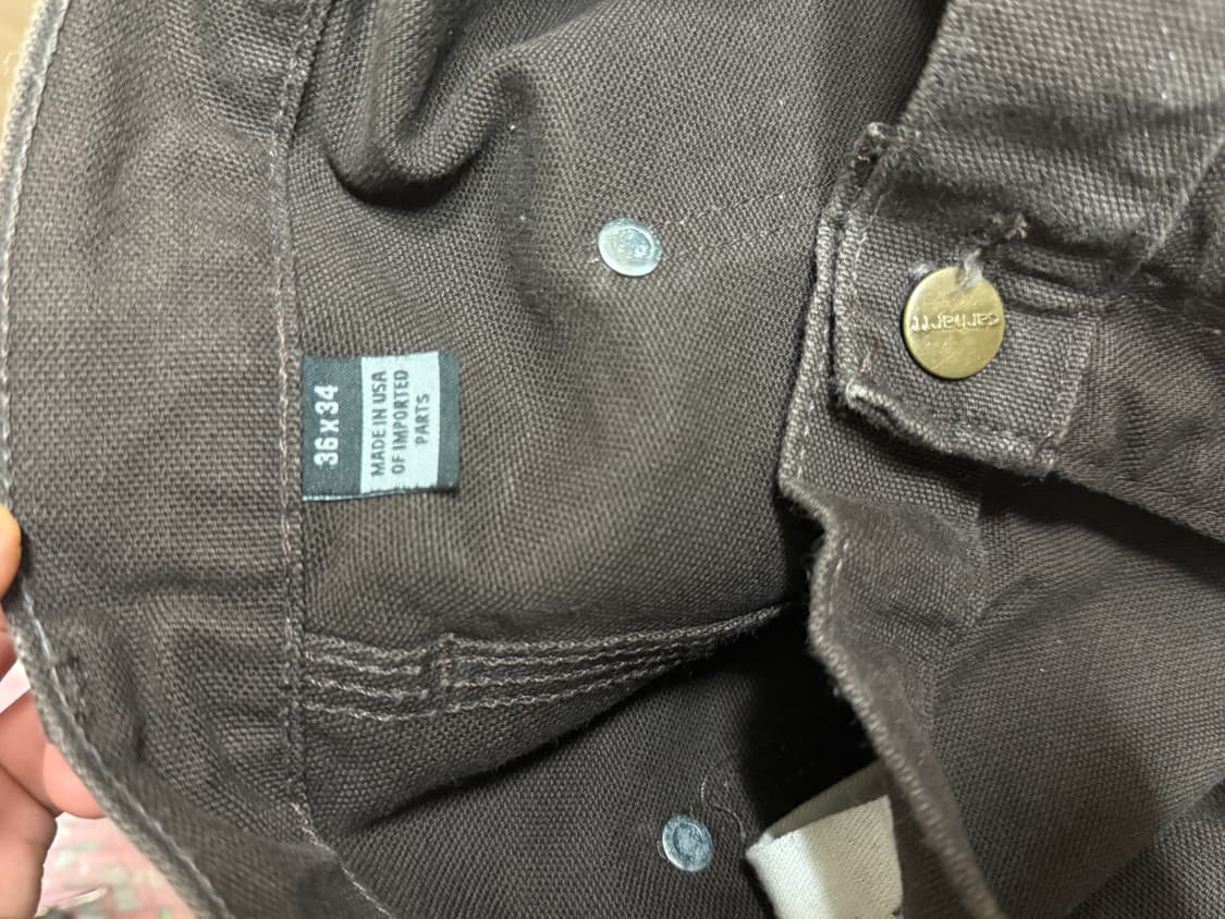 36X34)칼하트 더블니 B136 DKB 다크브라운 상품이미지4