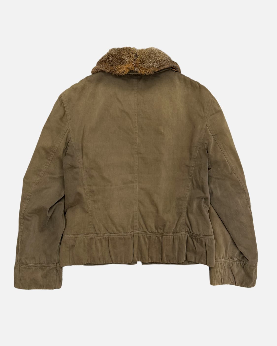 fur collar 2way zip-up jacket 상품이미지4