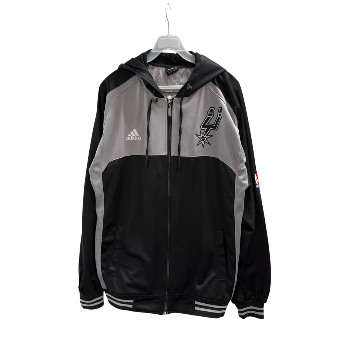 [XXL] 아디다스 NBA 샌안토니오 스퍼스 후드집업 상품이미지3