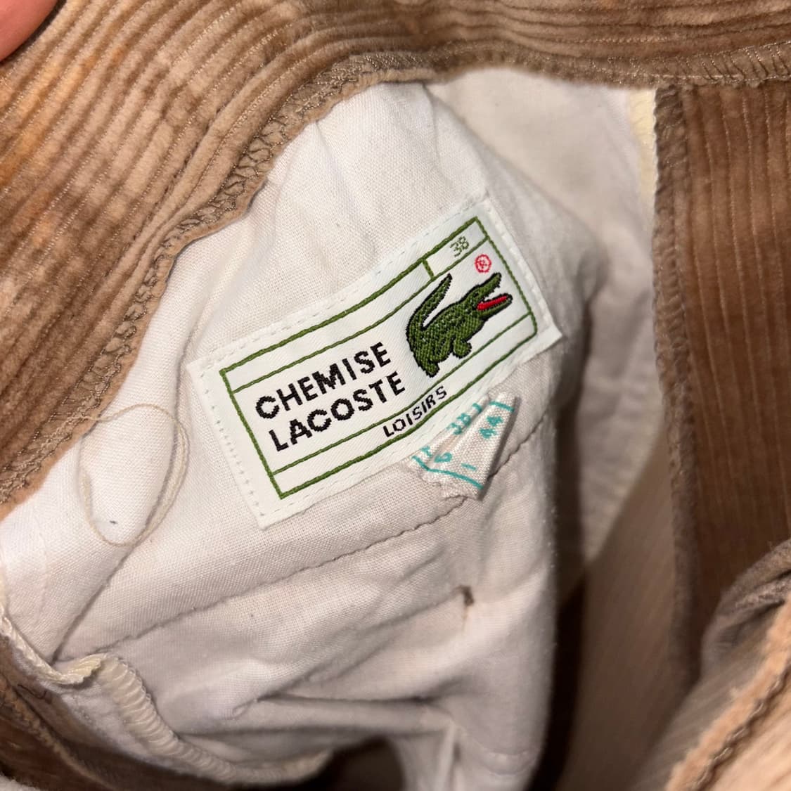 (29) 80s 슈미즈 라코스테 코듀로이 팬츠 상품이미지5