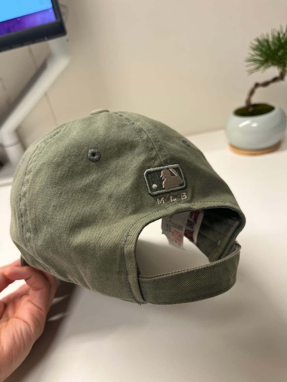 MLB 엠엘비 언스트럭쳐 볼캡 / LA 카키 그린 상품이미지3