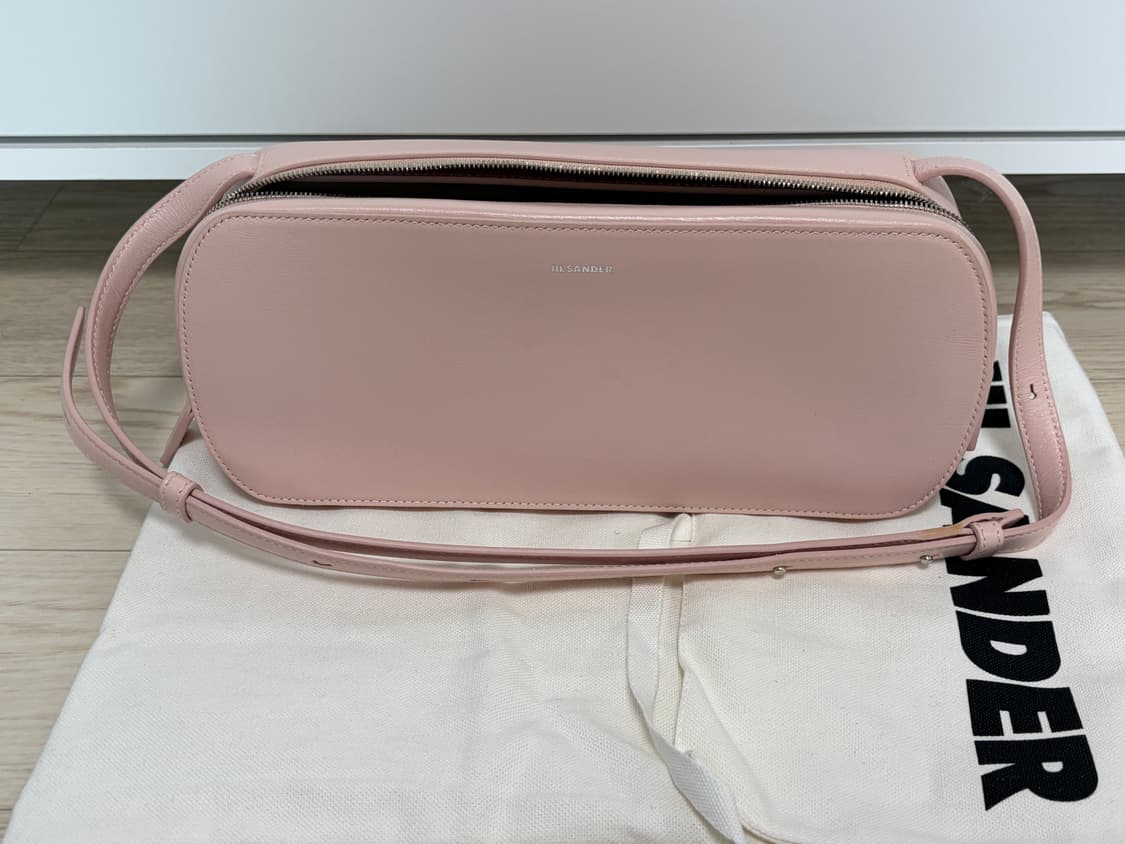 질샌더 트래디션 커브 숄더백 핑크 상품이미지2