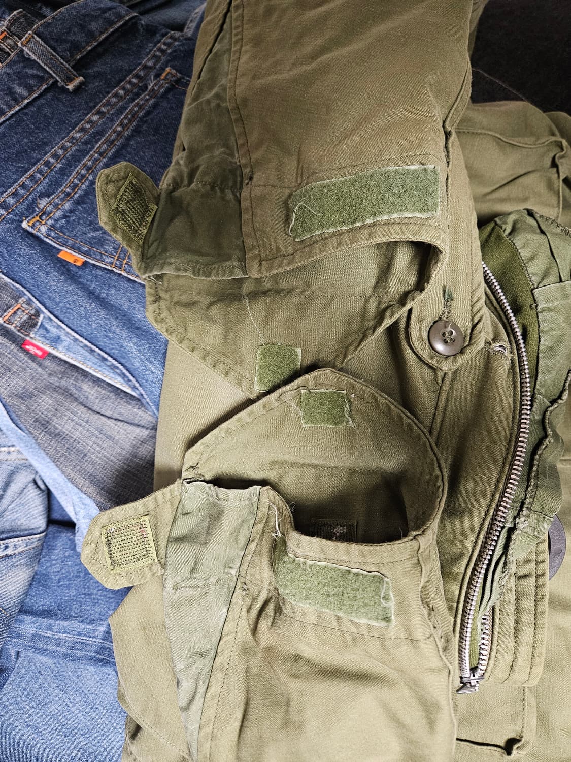 60s m65 미군 필드자켓 회색안감 s/r 2세대 상품이미지4