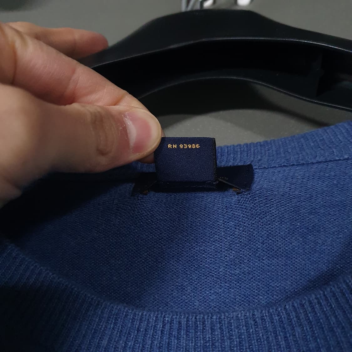 M (95) 브룩스 브라더스 코튼 캐시미어 니트 스웨터 스카이블루 상품이미지5