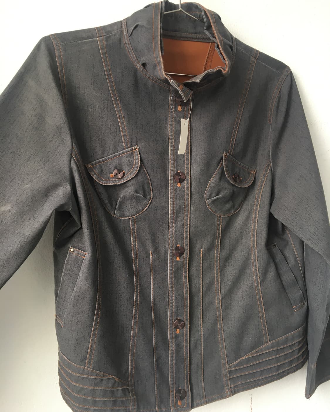 Line detail high neck jacket 상품이미지4