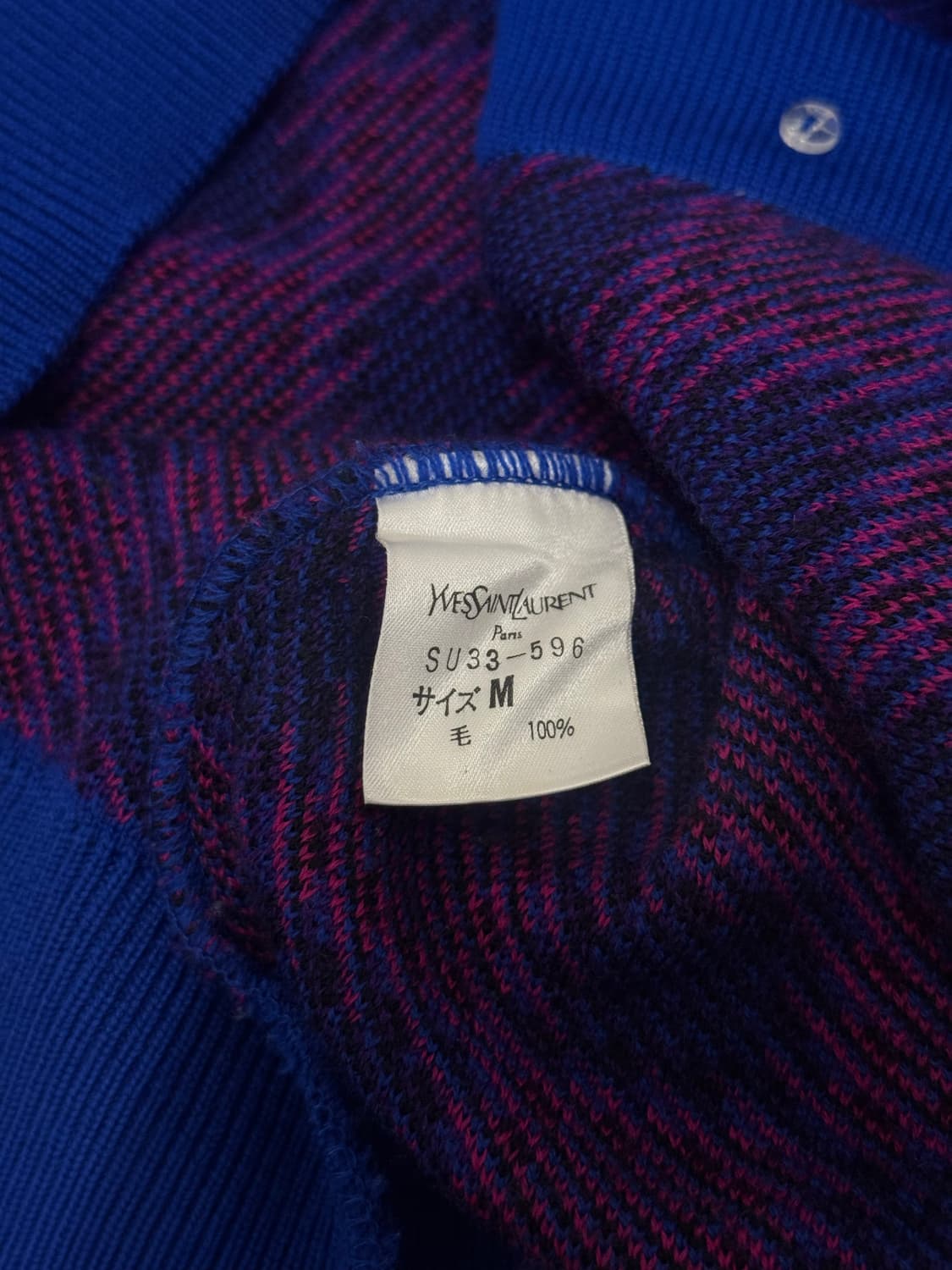 55) Yves Saint Laurent Wool Check Cardig 상품이미지8