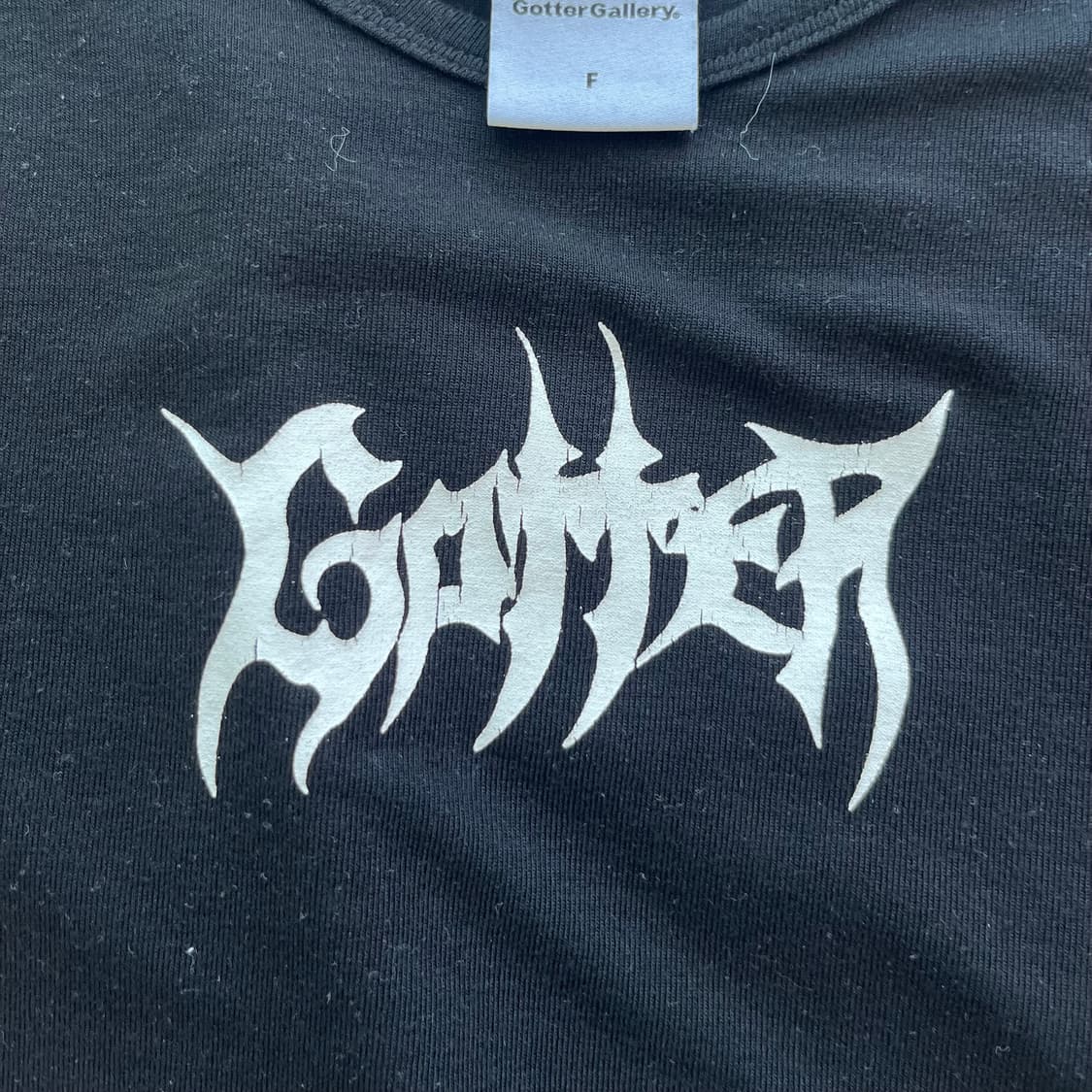 GotterGallery 블랙 크롭 숏슬리브 FREE 상품이미지5