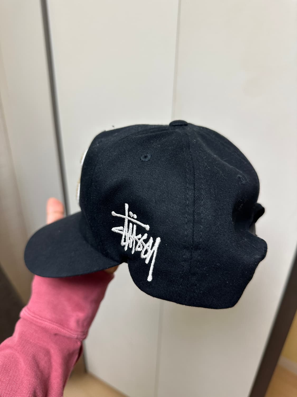 스투시 셔닐 로우 블랙 캡 상품이미지2