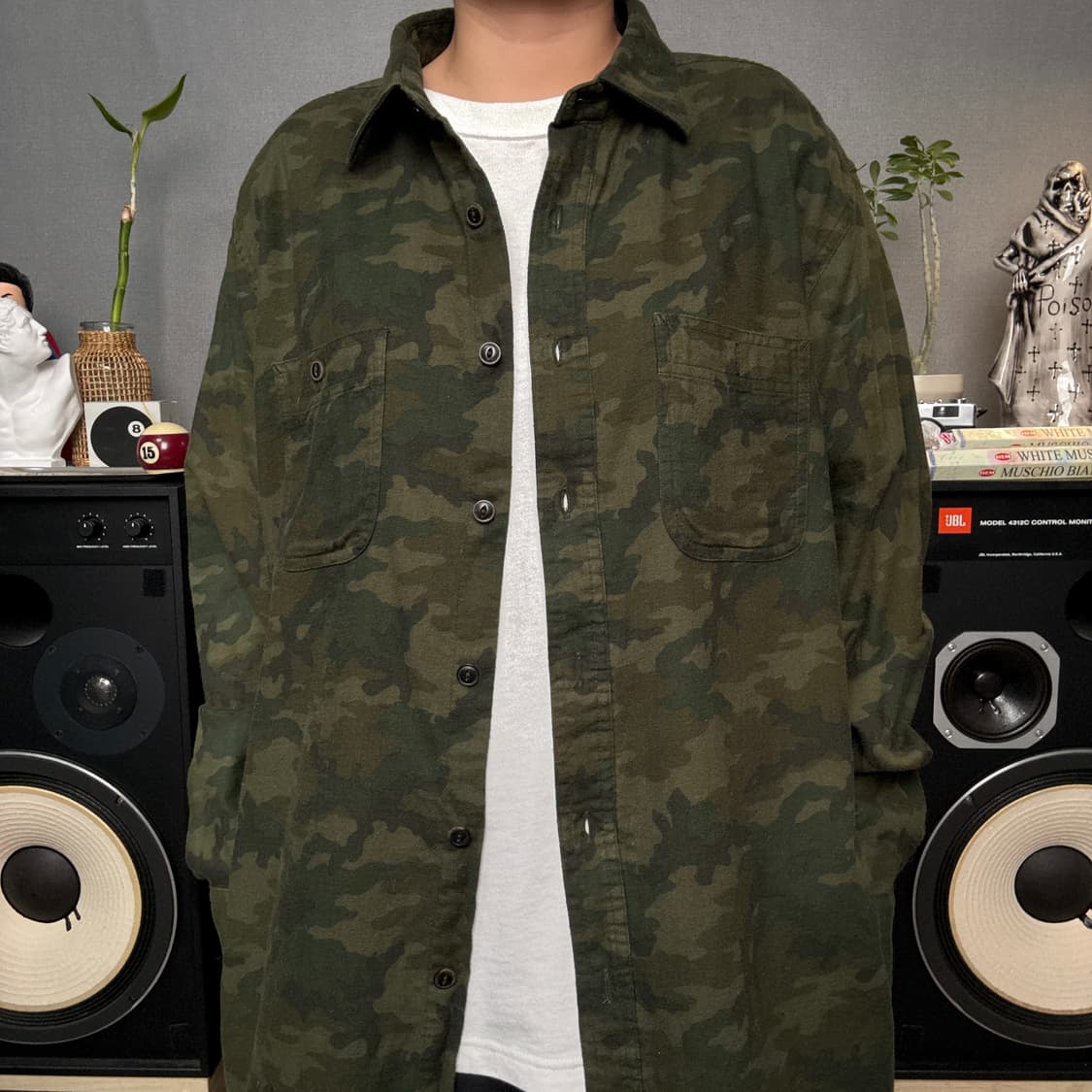 유니클로 재팬 카모셔츠 상품이미지1