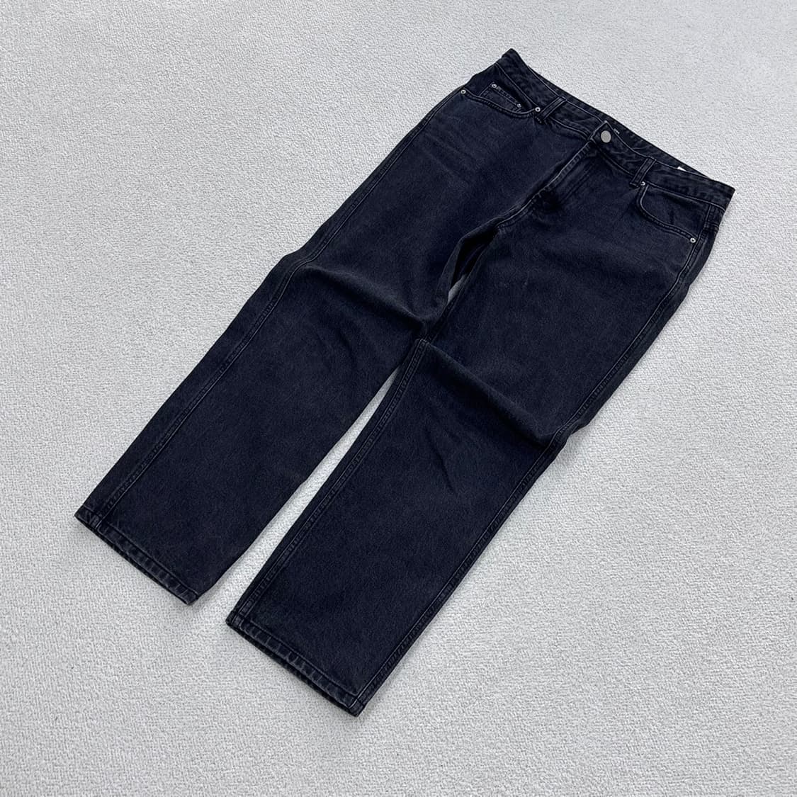 L ORR 블랙 와이드 데님 팬츠 0326E 상품이미지1